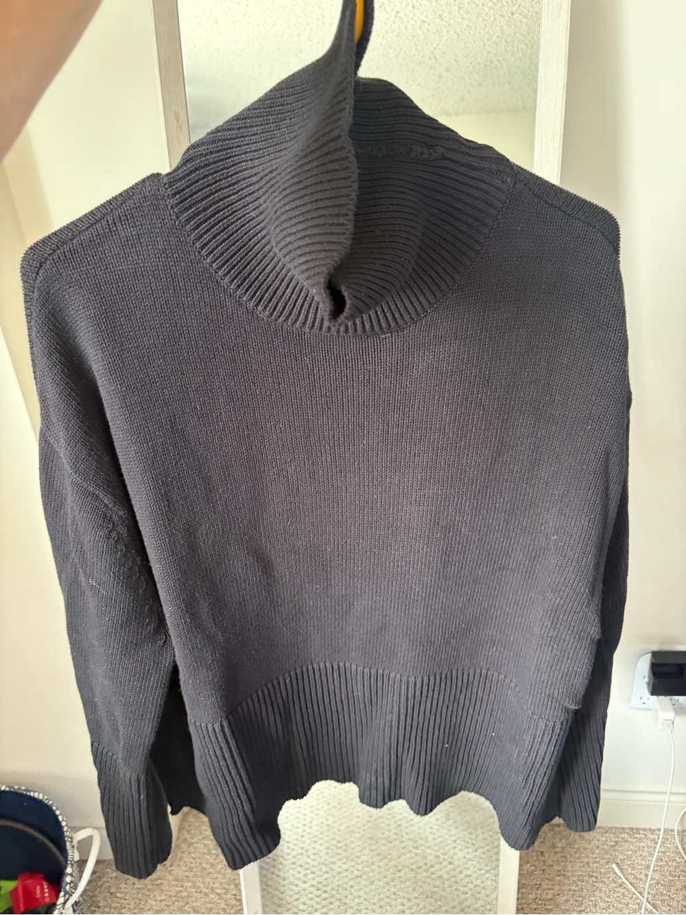GAP Black oversized Turtleneck Sweater, size small, 100% cotton